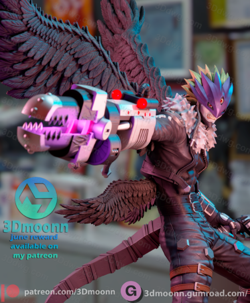 图片[3]-3Dmoonn 数码暴龙 别西卜兽 堕天地狱兽-P站图纸收藏馆