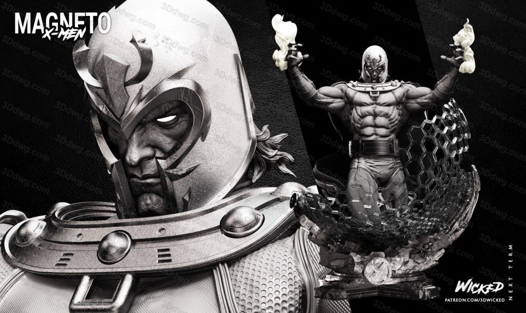 图片[4]-3DWicked 漫威 X战警 万磁王-P站图纸收藏馆