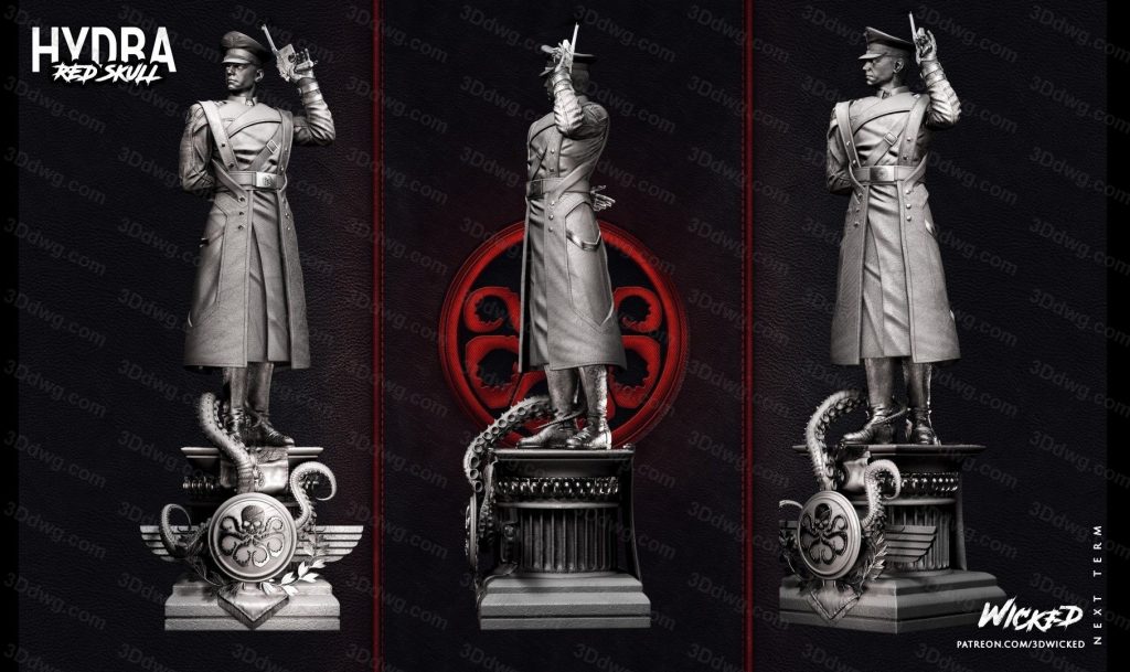 图片[5]-3DWicked 漫威 美国队长 红骷髅-P站图纸收藏馆