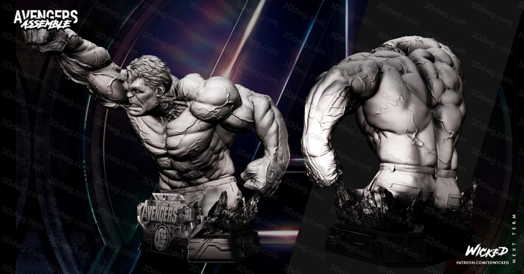 图片[4]-3DWicked 漫威 复联 浩克-P站图纸收藏馆