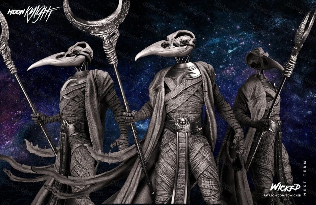 图片[4]-3DWicked 漫威 月光骑士 孔苏-P站图纸收藏馆