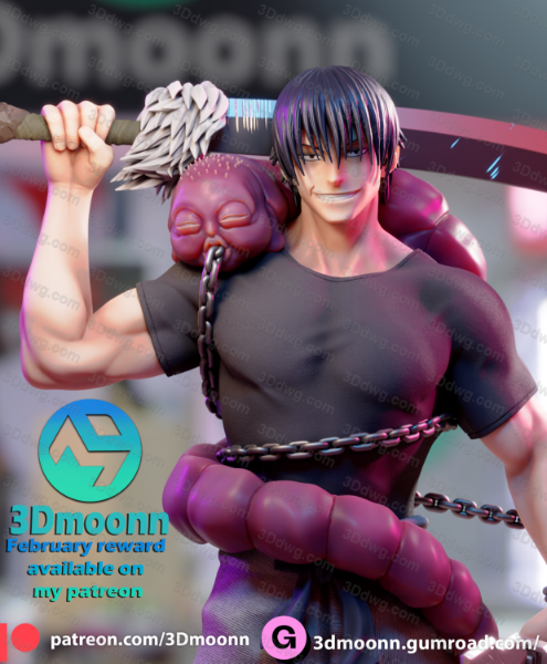 图片[2]-3Dmoonn 咒术回战 伏黑甚尔-P站图纸收藏馆