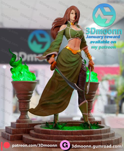 图片[6]-3Dmoonn DC漫画 塔利亚·艾尔·古尔-P站图纸收藏馆