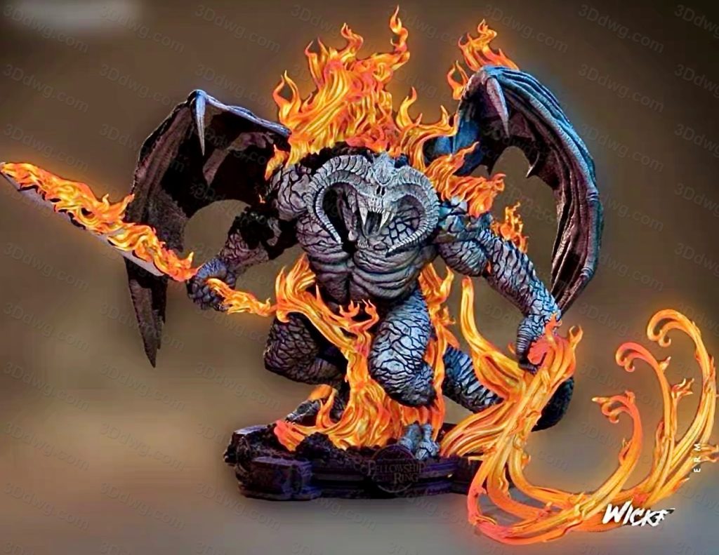 3DWicked 魔戒 炎魔-P站图纸收藏馆