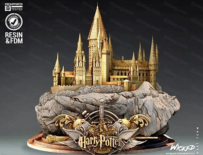 3DWicked 哈利波特 霍格沃茨魔法学校-P站图纸收藏馆