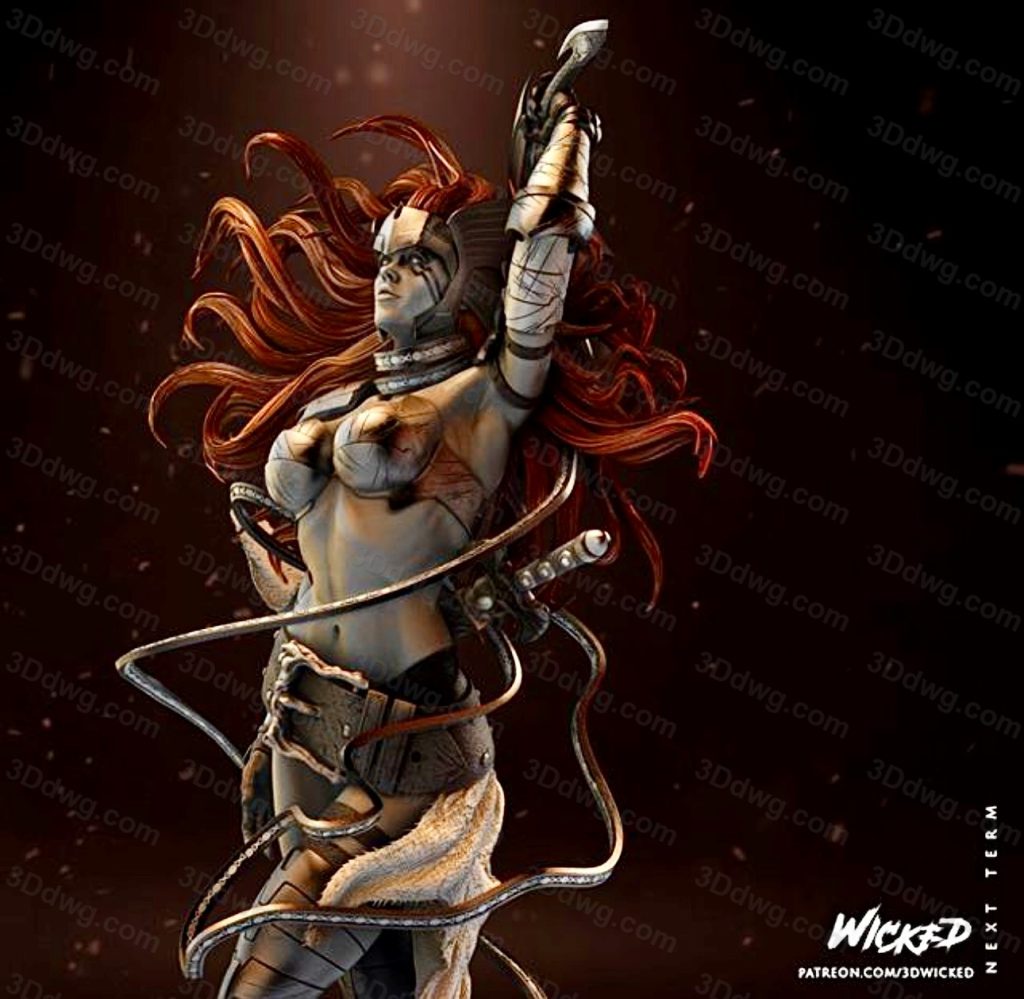图片[2]-3DWicked 漫威 仙宫刺客 安吉拉-P站图纸收藏馆