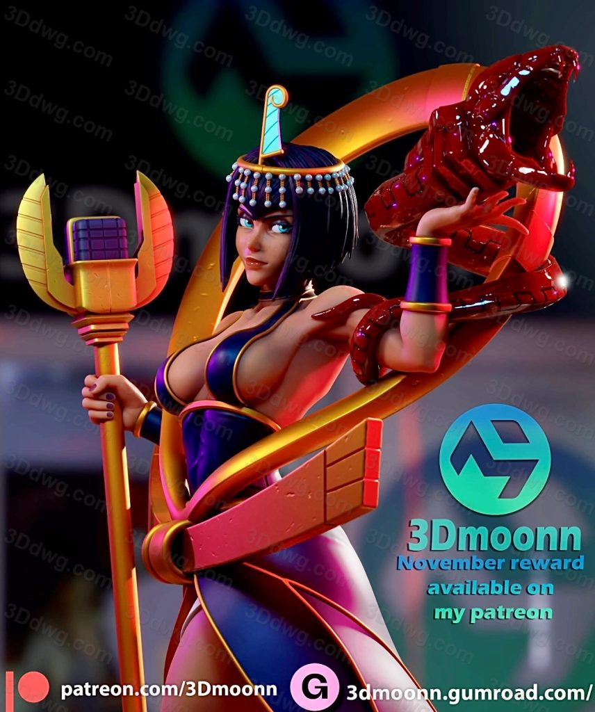 图片[2]-3Dmoonn 骷髅女孩伊莱莎-P站图纸收藏馆