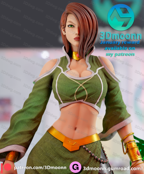 图片[3]-3Dmoonn DC漫画 塔利亚·艾尔·古尔-P站图纸收藏馆