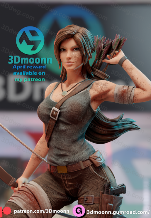 图片[3]-3Dmoonn 古墓丽影 劳拉·克劳馥-P站图纸收藏馆