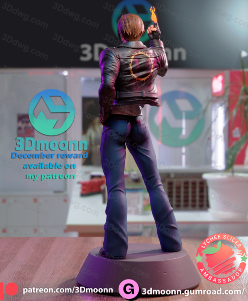 图片[4]-3Dmoonn KOF 拳皇草薙京-P站图纸收藏馆