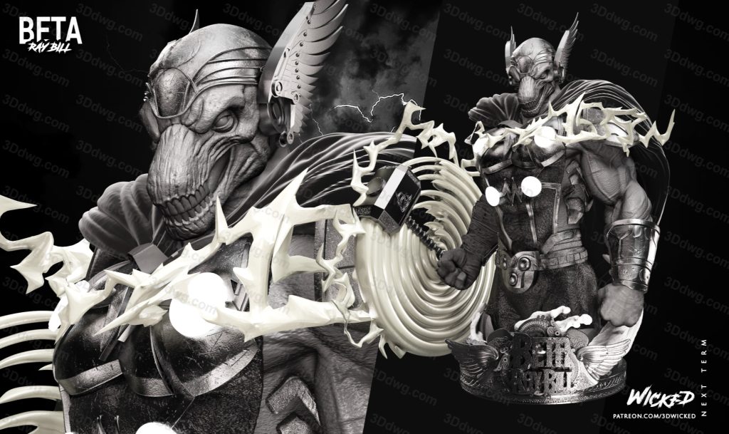 图片[5]-3DWicked 漫威 马面雷神-P站图纸收藏馆