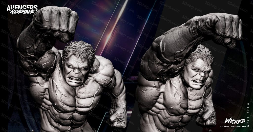 图片[5]-3DWicked 漫威 复联 浩克-P站图纸收藏馆