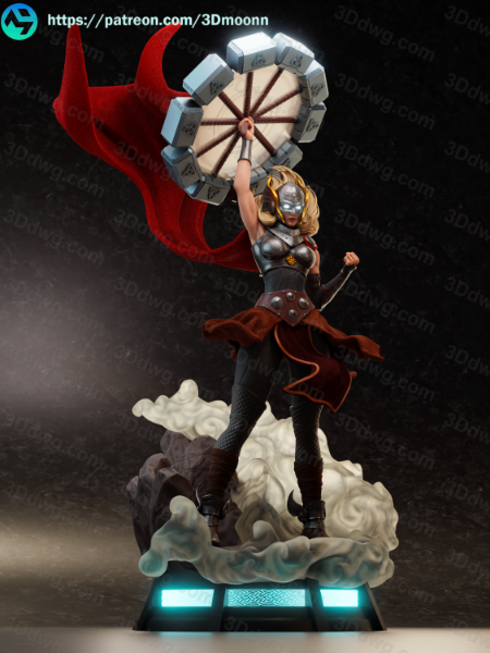 3Dmoonn 漫威 女武神简·福斯特-P站图纸收藏馆