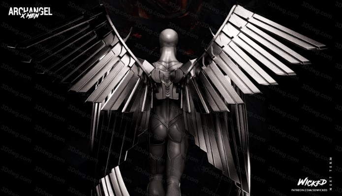 图片[5]-3DWicked 漫威 X战警 天使长 沃伦·肯尼思·沃辛顿三世-P站图纸收藏馆