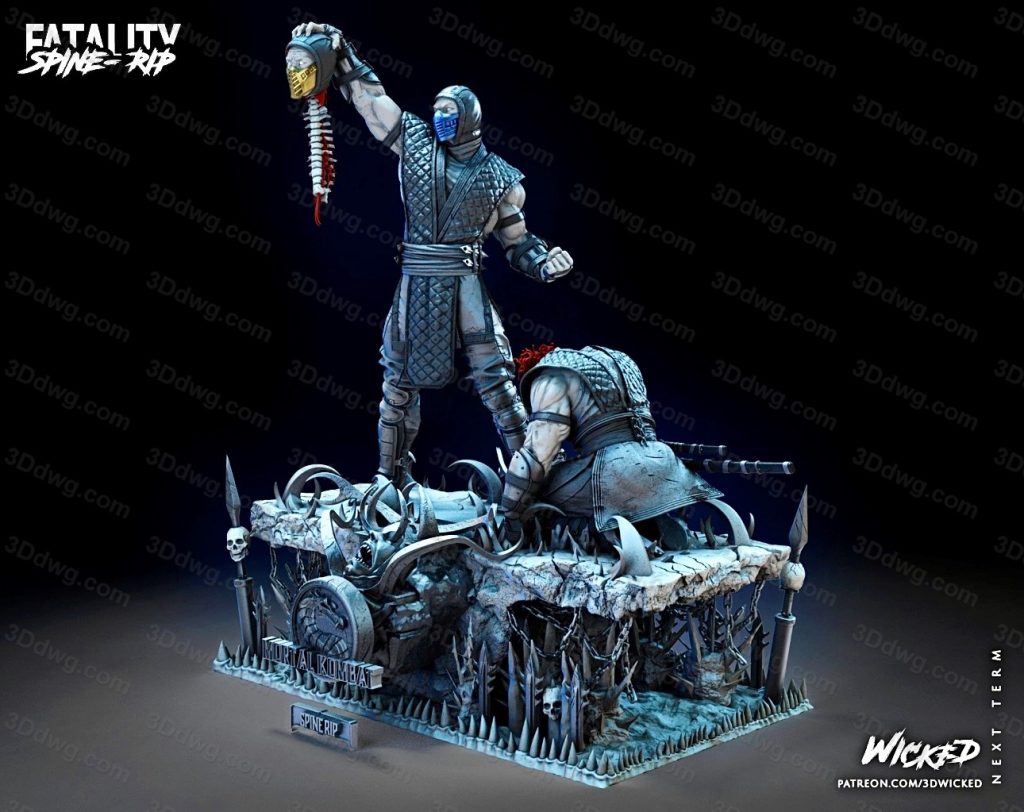 3DWicked 真人快打 壁寒对战蝎子-P站图纸收藏馆