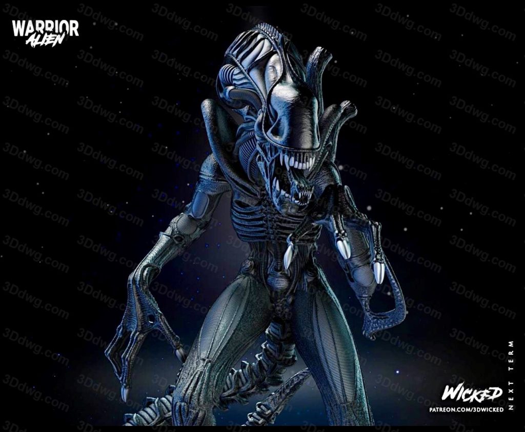 图片[2]-3DWicked 异形 异形女王-P站图纸收藏馆