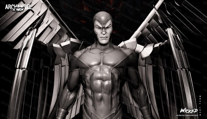 图片[2]-3DWicked 漫威 X战警 天使长 沃伦·肯尼思·沃辛顿三世-P站图纸收藏馆