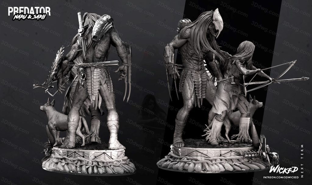 图片[3]-3DWicked 异形铁血战士和纳鲁-P站图纸收藏馆