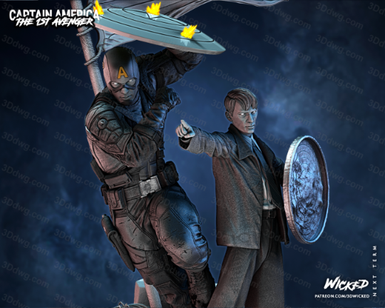 图片[4]-3DWicked 漫威 美国队长 史蒂夫·罗杰斯-P站图纸收藏馆