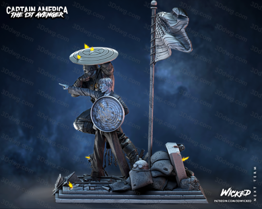 图片[5]-3DWicked 漫威 美国队长 史蒂夫·罗杰斯-P站图纸收藏馆