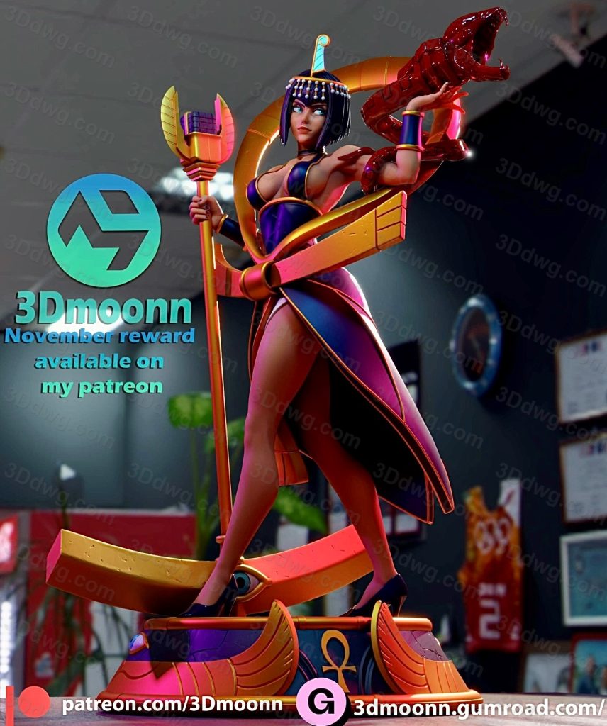 图片[3]-3Dmoonn 骷髅女孩伊莱莎-P站图纸收藏馆