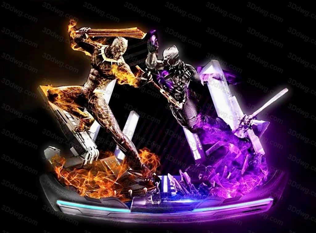 3DWicked 漫威 黑豹 克尔芒戈-P站图纸收藏馆