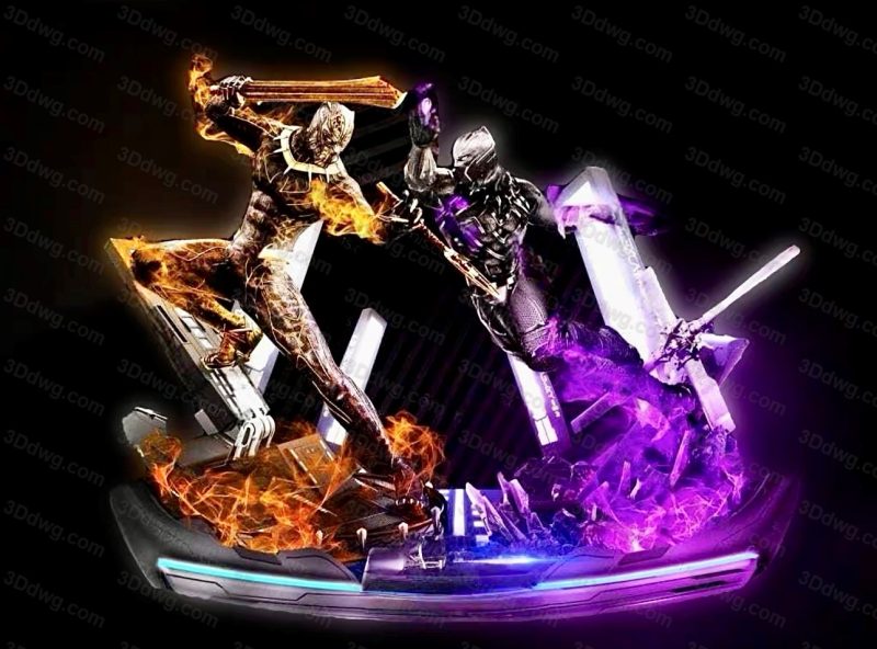 3DWicked 漫威 黑豹 克尔芒戈-P站图纸收藏馆