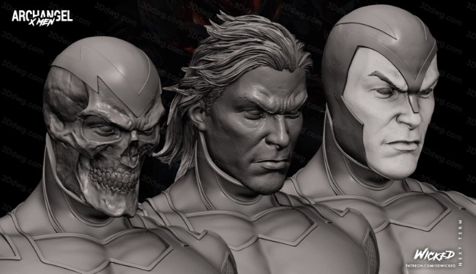 图片[3]-3DWicked 漫威 X战警 天使长 沃伦·肯尼思·沃辛顿三世-P站图纸收藏馆