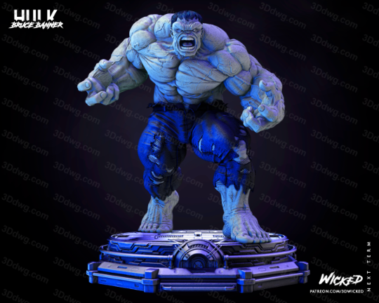 3DWicked 漫威 复联 浩克-P站图纸收藏馆