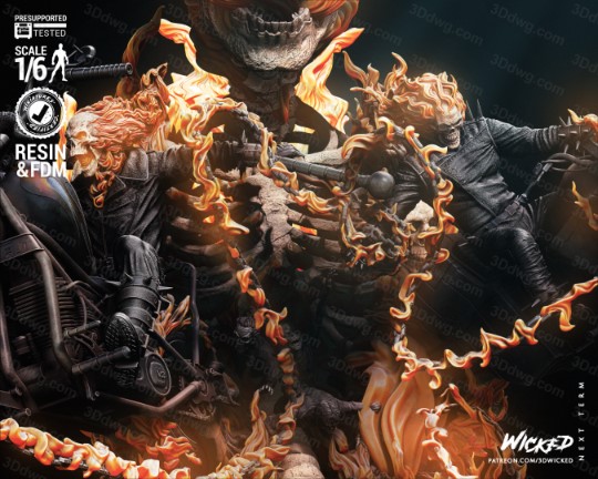 图片[2]-3DWicked 漫威 恶灵骑士-P站图纸收藏馆