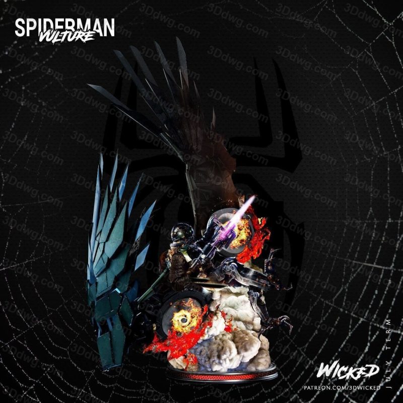3DWicked 漫威 蜘蛛侠 秃鹫-P站图纸收藏馆