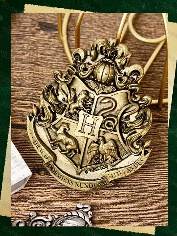 3DWicked 哈利波特 霍格沃茨校徽-P站图纸收藏馆