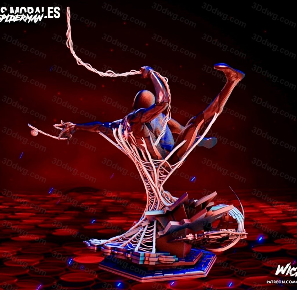 图片[3]-3DWicked 漫威 蜘蛛侠 迈尔斯·莫拉莱斯-P站图纸收藏馆
