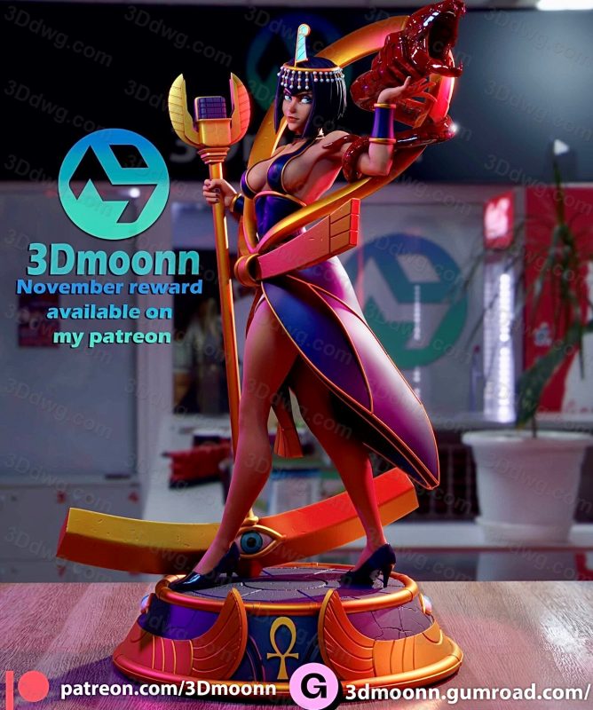 3Dmoonn 骷髅女孩伊莱莎-P站图纸收藏馆