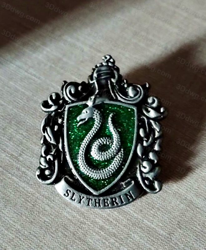 3DWicked 哈利波特 斯莱特林徽章-P站图纸收藏馆
