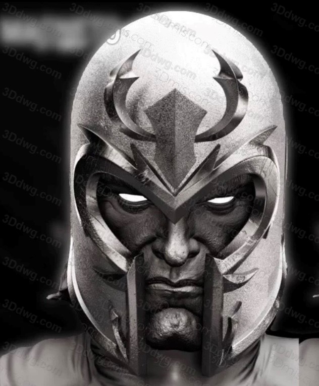 3DWicked 漫威 X战警 万磁王头盔-P站图纸收藏馆