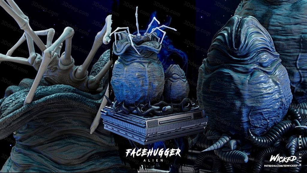 图片[2]-3DWicked 异形 Facehugger-P站图纸收藏馆