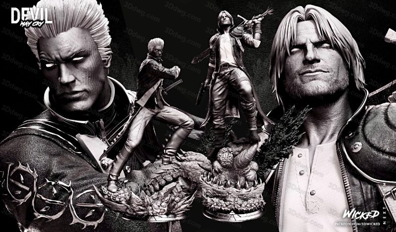 3DWicked 鬼泣 维吉尔-P站图纸收藏馆