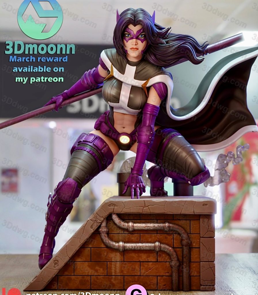 3Dmoonn DC漫画 蝙蝠侠 女猎手-P站图纸收藏馆