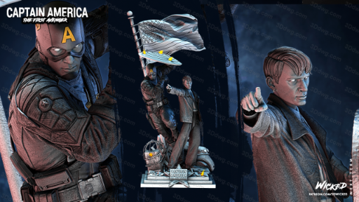 图片[2]-3DWicked 漫威 美国队长 史蒂夫·罗杰斯-P站图纸收藏馆