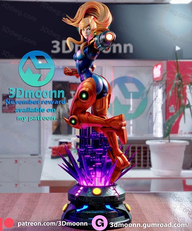 3Dmoonn 银河战士 萨姆斯·阿兰-P站图纸收藏馆