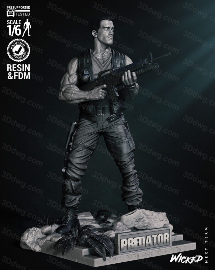 图片[1]-3DWicked 漫威 铁血战士 达奇-P站图纸收藏馆