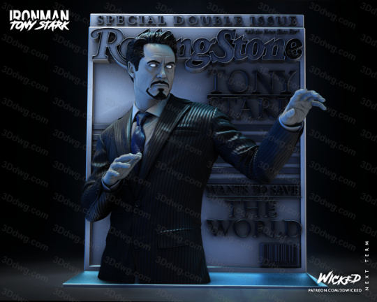3DWicked 漫威 钢铁侠 托尼·斯塔克-P站图纸收藏馆