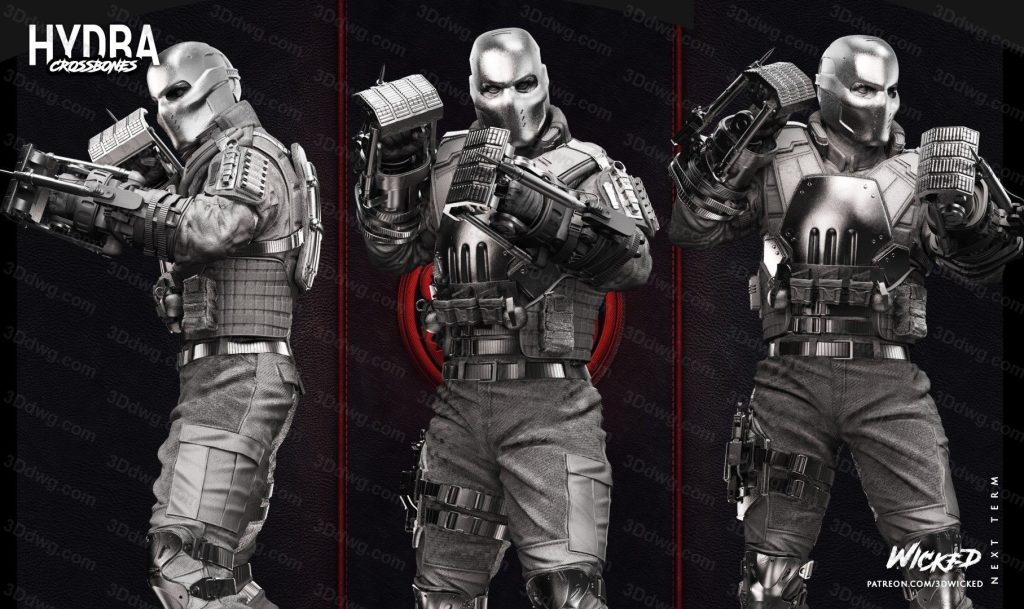 图片[7]-3DWicked 漫威 美国队长 交叉骨-P站图纸收藏馆