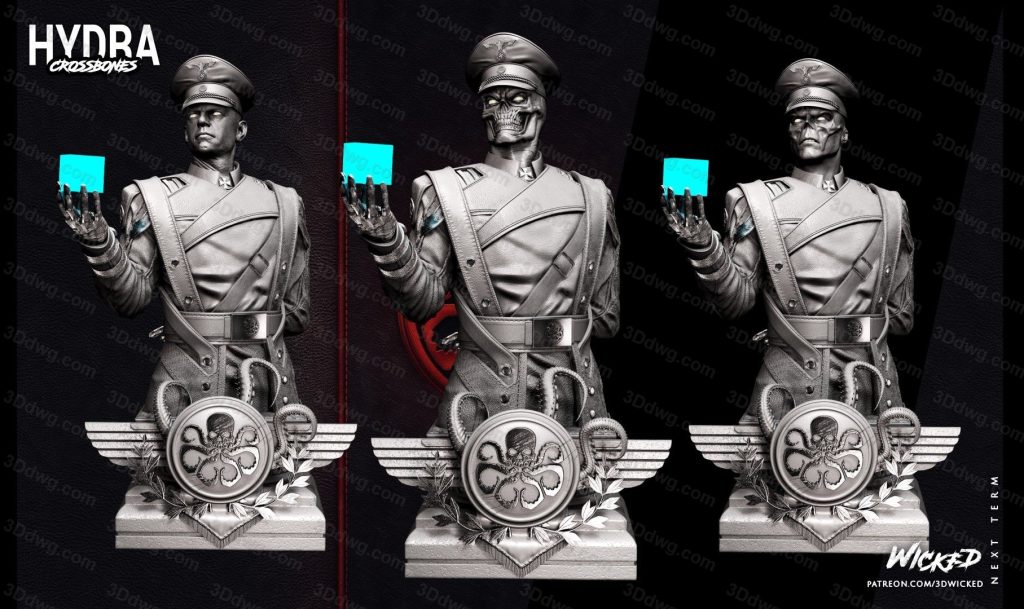 图片[8]-3DWicked 漫威 美国队长 交叉骨-P站图纸收藏馆