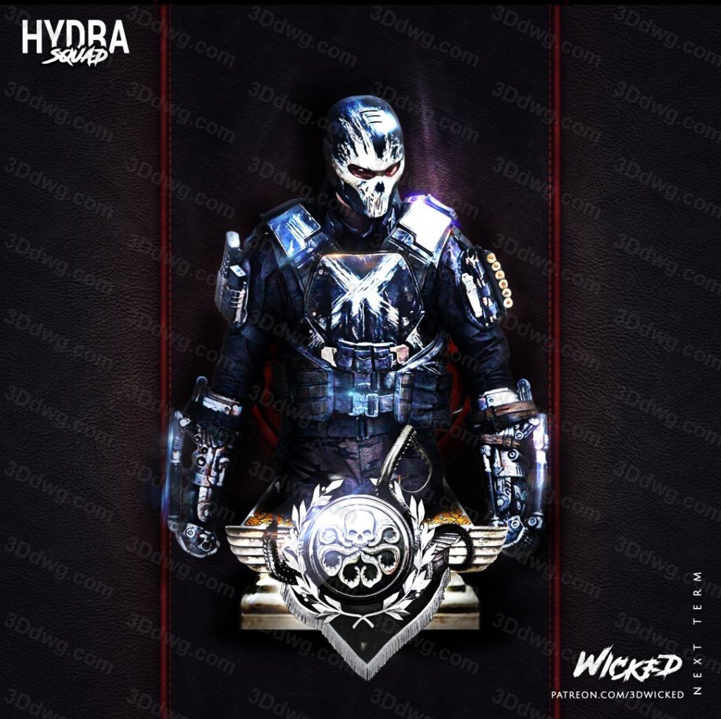 图片[2]-3DWicked 漫威 美国队长 交叉骨-P站图纸收藏馆