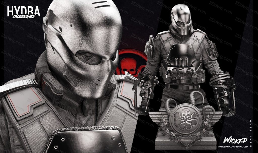 图片[3]-3DWicked 漫威 美国队长 交叉骨-P站图纸收藏馆