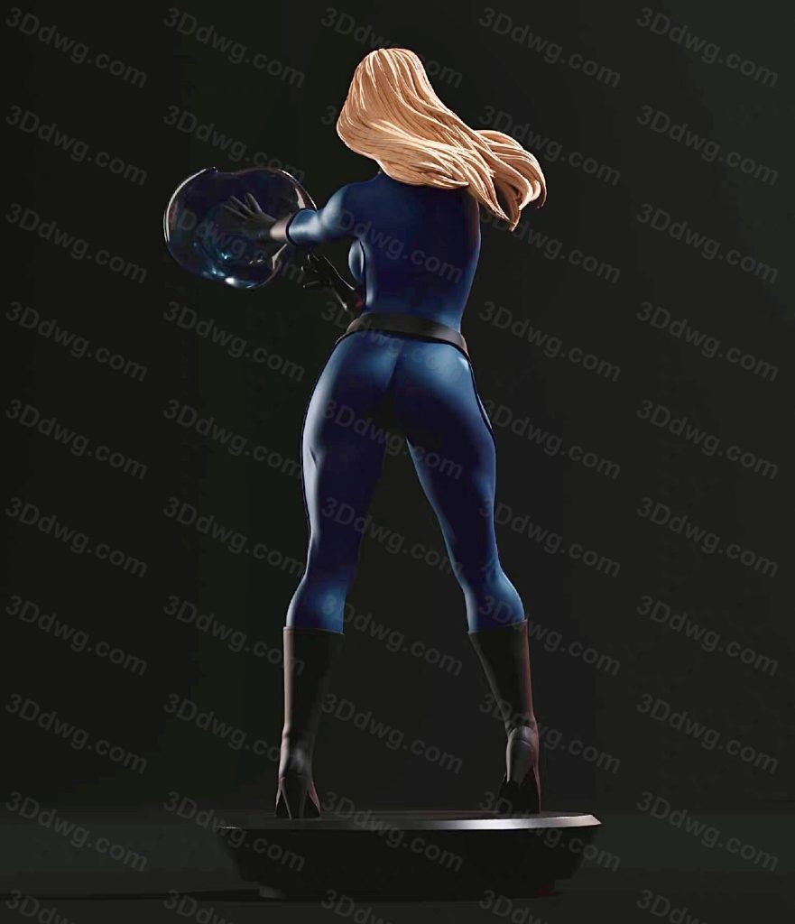 图片[4]-ABE3D 漫威 神奇四侠 隐形女侠-P站图纸收藏馆