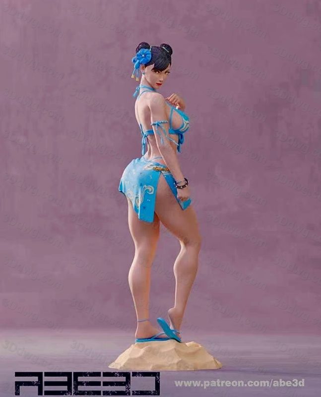 ABE3D 街头霸王 穿比基尼的春丽-P站图纸收藏馆