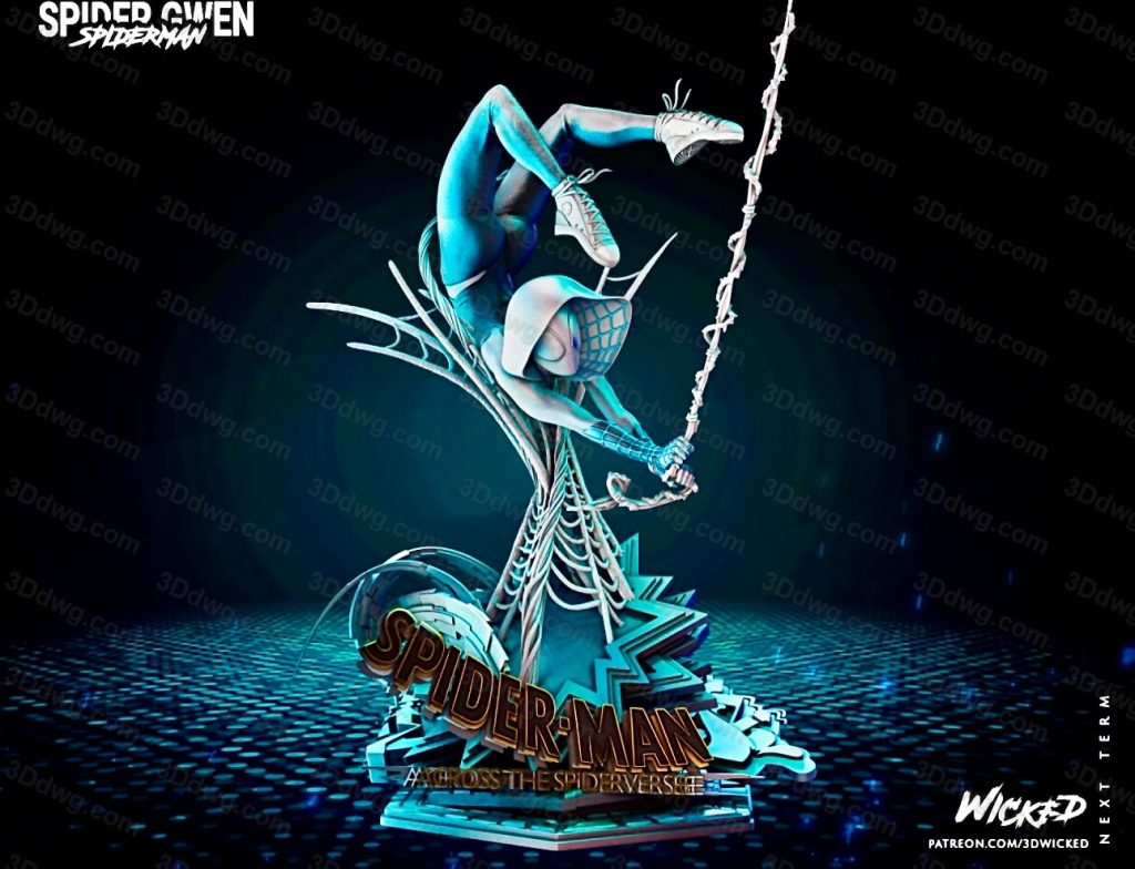 3DWicked 漫威 蜘蛛侠 蜘蛛格温-P站图纸收藏馆